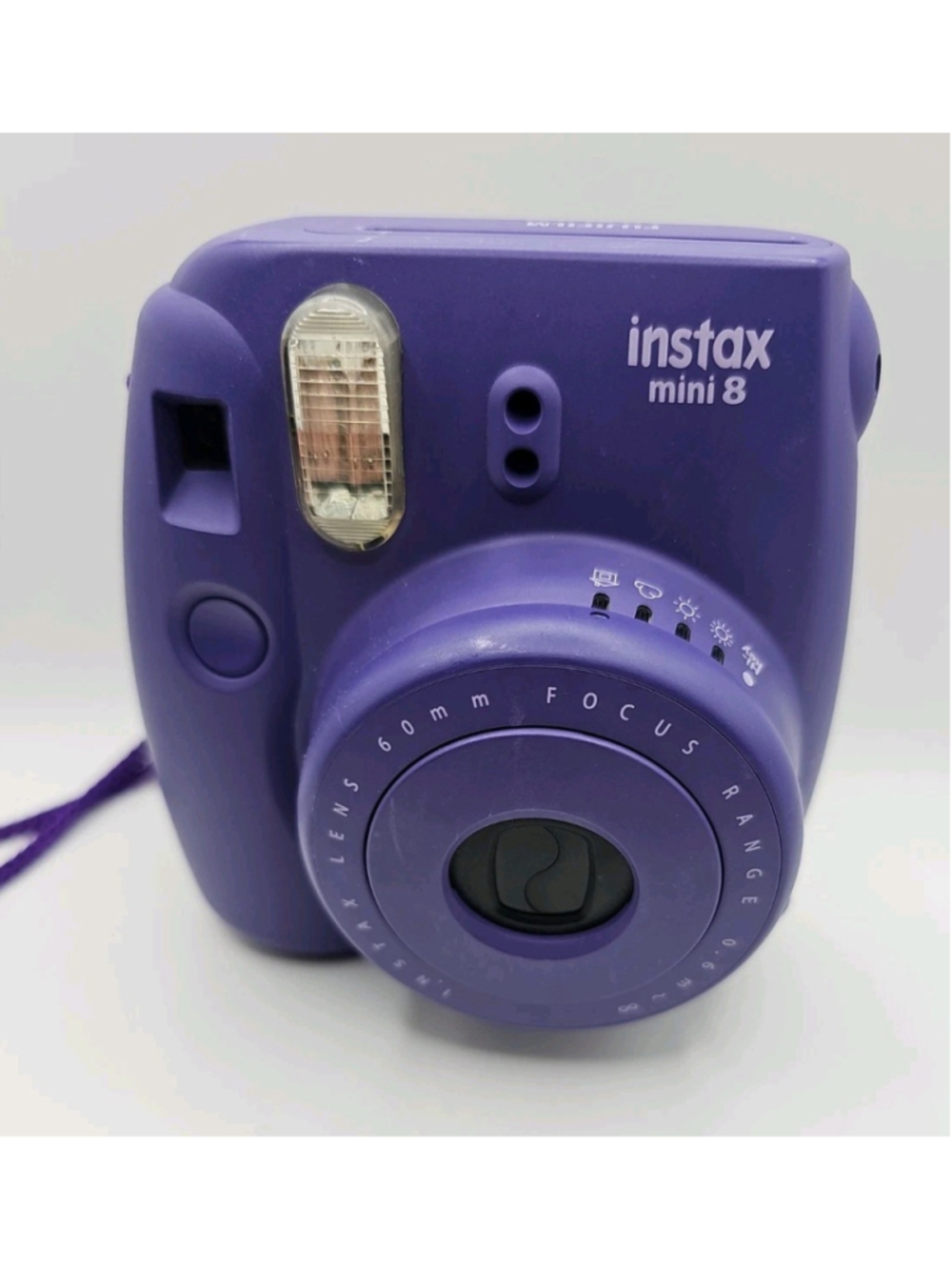 Fujifilm Instax Mini 8 Instant Film Camera Purple Tested & Working